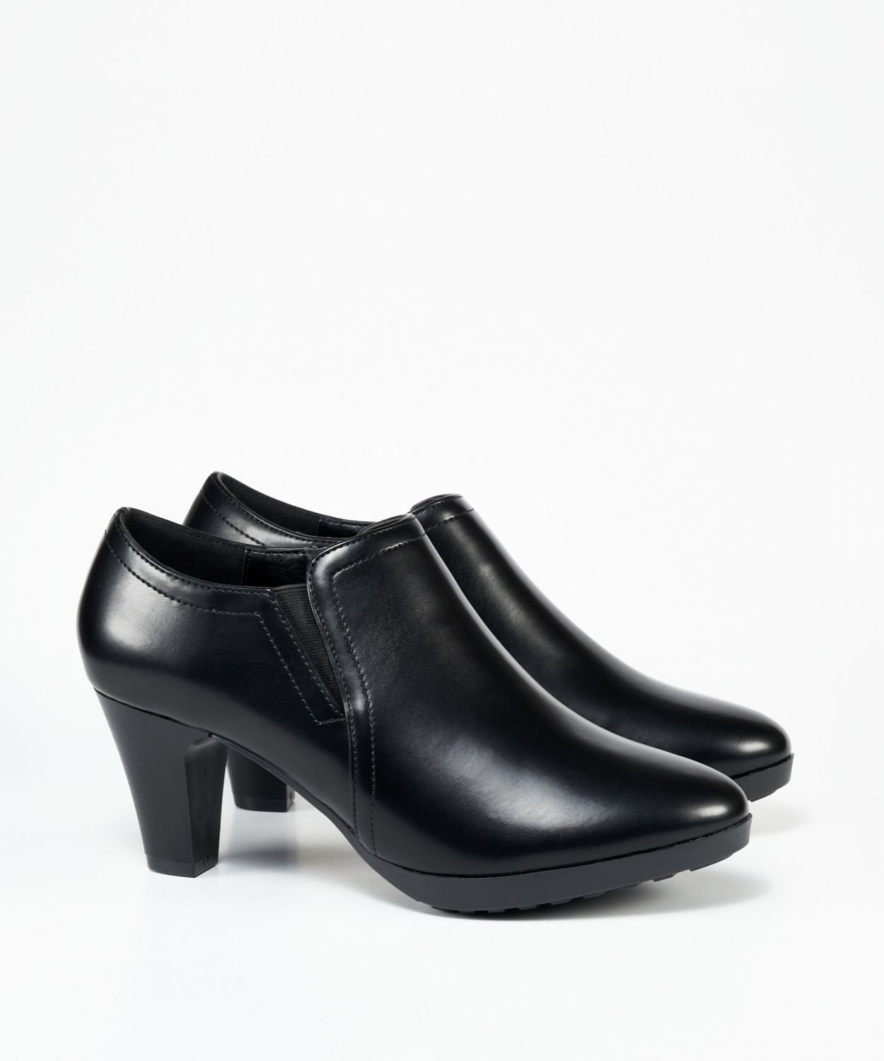 Zapatos tobilleros tacón ancho